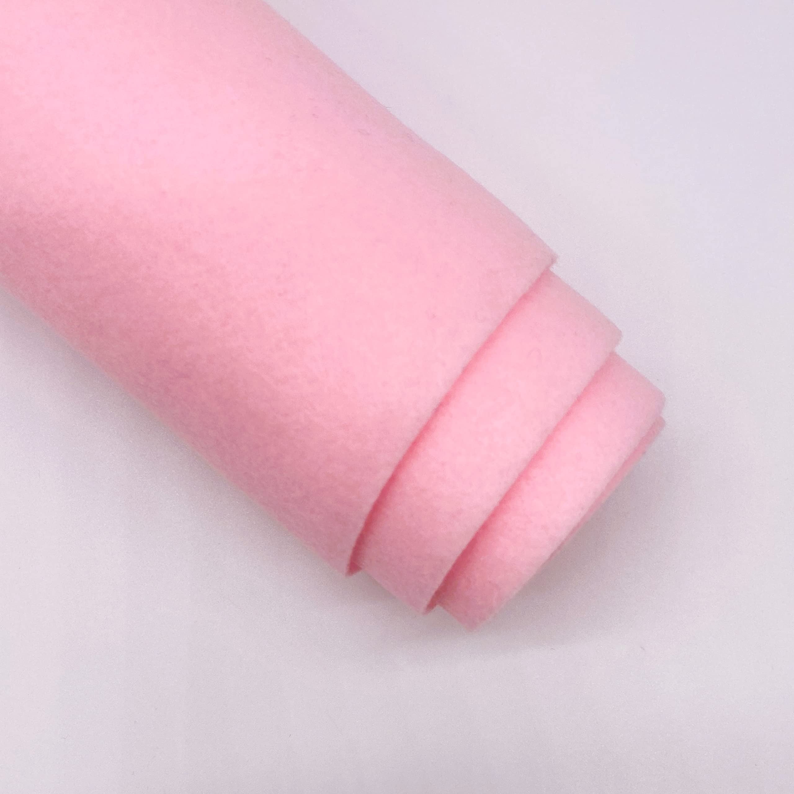 Ice Fabrics Craft Felt Fabric by The Yard - 72" Wide Acrylic Felt for DIY Arts & Crafts - Baby Pink - Half Yard