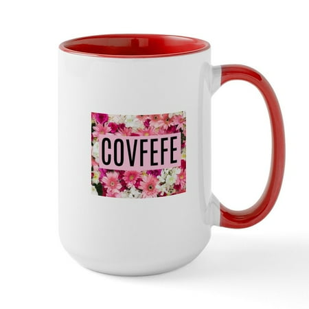 

CafePress - COVFEFE Ceramic Mug - 15 oz Ceramic Large Mug