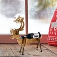 thumbnail image 1 of Christmas Deer And Sleigh Beer Rack Display Stand Christmas Holiday Party Wooden Decorations, 1 of 6