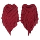 thumbnail image 5 of Suéter de punto bohemio para mujer, otoño e invierno, talla grande, con capucha, chal, poncho, chal de punto, capa, borla, 5 of 5