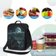 thumbnail image 4 of Lsque Moonlit Night Sky Shark Lunch Bag Lunch Box for Women Men Reusable Insulated Lunch Tote Bag,Leakproof Thermal Cooler Sack Food Handbags Case High Capacity, 4 of 9
