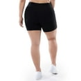 thumbnail image 4 of Athletic Works Women's Plus Size Core Active Dri-Works Bike Short, 2-Pack, 4 of 11