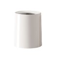 thumbnail image 1 of Moyic Cubo de basura ABS, cubo de basura de boca ancha, a prueba de golpes, estilo japonés, parte inferior antideslizante, cubo de Suministros de limpieza para el hogar Blanco Pequeño, 1 of 6