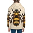 thumbnail image 6 of Picia Honey Bee for Boys Fashion Full-zip Hoodies & Sweatshirts with Kangaroo Pocket,Zip-up Hooded Sweatshirt for Kid, Moisture Wicking & Breathable-Small, 6 of 6