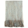 thumbnail image 2 of SARO TH125.A5060 Faux Mohair Throw  Aqua, 2 of 4