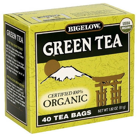 Bigelow Organic Green Tea Tea Bags, 40ct (Pack of 6)