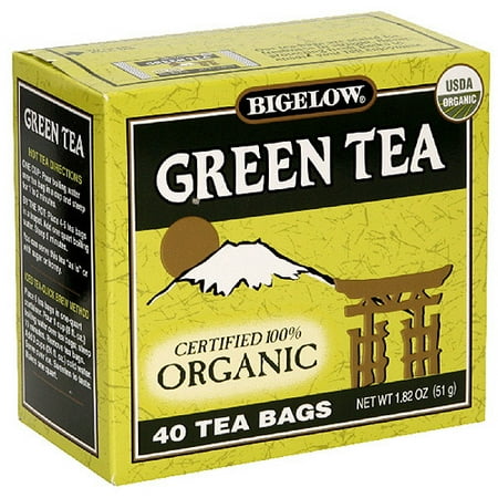 Bigelow Organic Green Tea Tea Bags, 40ct (Pack of 6)