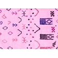 thumbnail image 1 of Ahgly Company Indoor Rectangle Solid Pink Modern Area Rugs, 6' x 9', 1 of 4
