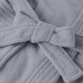 thumbnail image 6 of FAHXNVB Mens Robe Winter Warm Long Fleece Bathrobe Solid Color Plush Soft Bath Robe with Adjustable Waist Belt and 2 Pockets, 6 of 7