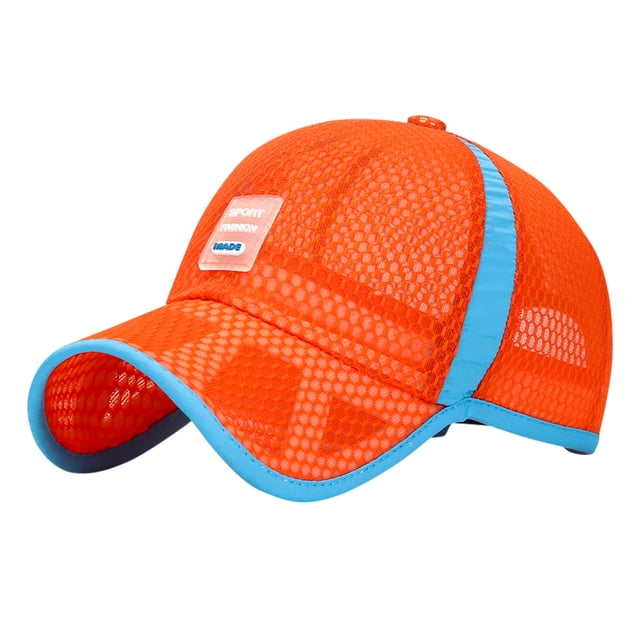 GDREDA Ladies Summer Hats Youth Trucker Cap With Adjustable Snapback Unisex Kids Breathable Baseball Cap Hat,E
