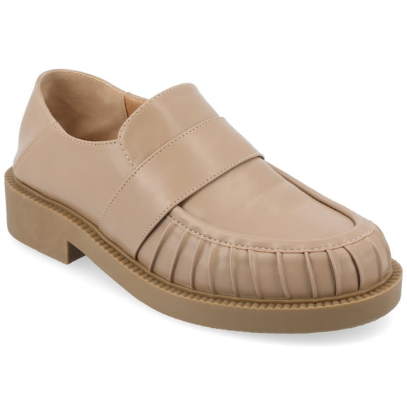 Journee Womens Lakenn Slip On Crash Back Loafer