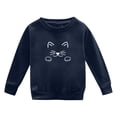 thumbnail image 3 of WOYY Little Girl's Casual Sweatshirt Cute Cat Print Pullover Fall Winter Sweatshirts, 3 of 3