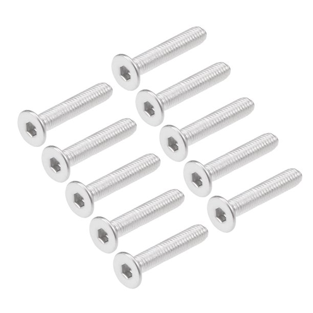 Tornillos de cabeza plana M3x16mm, tornillo hexagonal interno, sujetadores de acero inoxidable 304, 40 piezas
