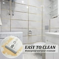 thumbnail image 4 of 2Pcs 0.4 Inch x 164 Feet Floor Crevice Line Sticker Foil, Waterproof Tile Foil Tape, Self Adhesive Decorative Sealing Caulk Strip for Living Room, Kitchen, Bathroom, 4 of 7