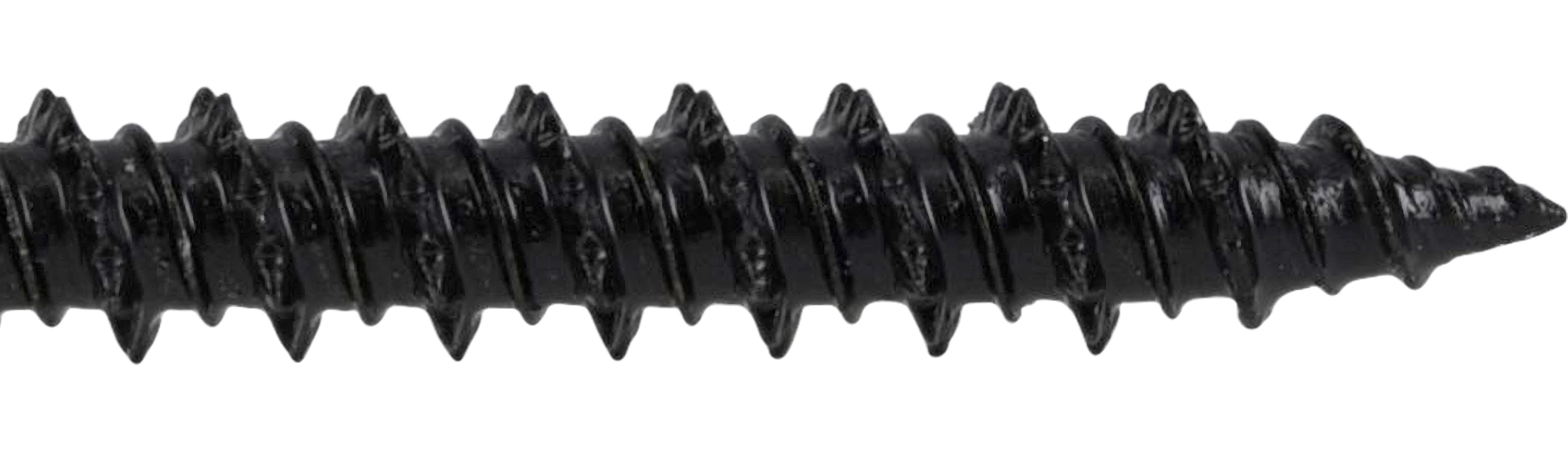 Hillman Concrete Screw Anchors, 3/16 x 2-1/4", Steel, Corrosion Resistant, Black, 12 sets