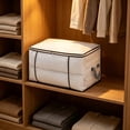 thumbnail image 7 of Storage Bags for Clothes with Handles Large Clothes Storage Organizers Foldable Blanket Storage Bags for Closet Under Bed Moving by PALIFEUR, 7 of 7
