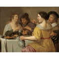 thumbnail image 2 of Jan Van Bijlert 24x19 Gold Ornate Framed and Double Matted Museum Art Print Titled - Pulling of the Pretzel, 2 of 4