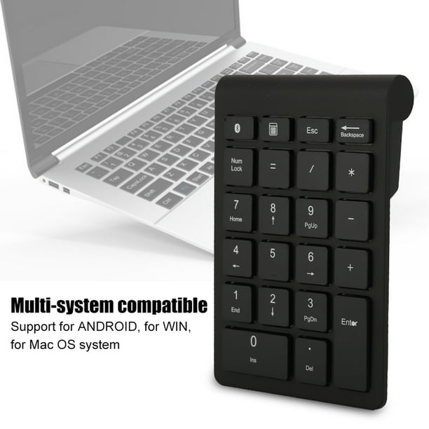Mini Teclado Numérico Inalámbrico Compatible Con 5.0 Para OS, Teclado Ergonómico De 22 Teclas Con Tapas De Pie De Tijera