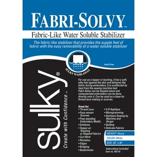 Sulky Cut Away Tender Touch Iron-On Backing Stabilizer 20-Inch x 36-In
