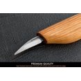 thumbnail image 3 of C15 1,5 "cuchillo de tallado de madera detallado cuchillo de tallado de carpintería detallado-cuchillo para astillar herramientas de tallado de madera para principiantes TUNC Sencillez, 3 of 5