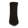 thumbnail image 4 of Vince Camuto Grasem Black Oiled Suede Fashion Block Heel Pointed Toe Boots (Black Oiled Suede, 9), 4 of 6