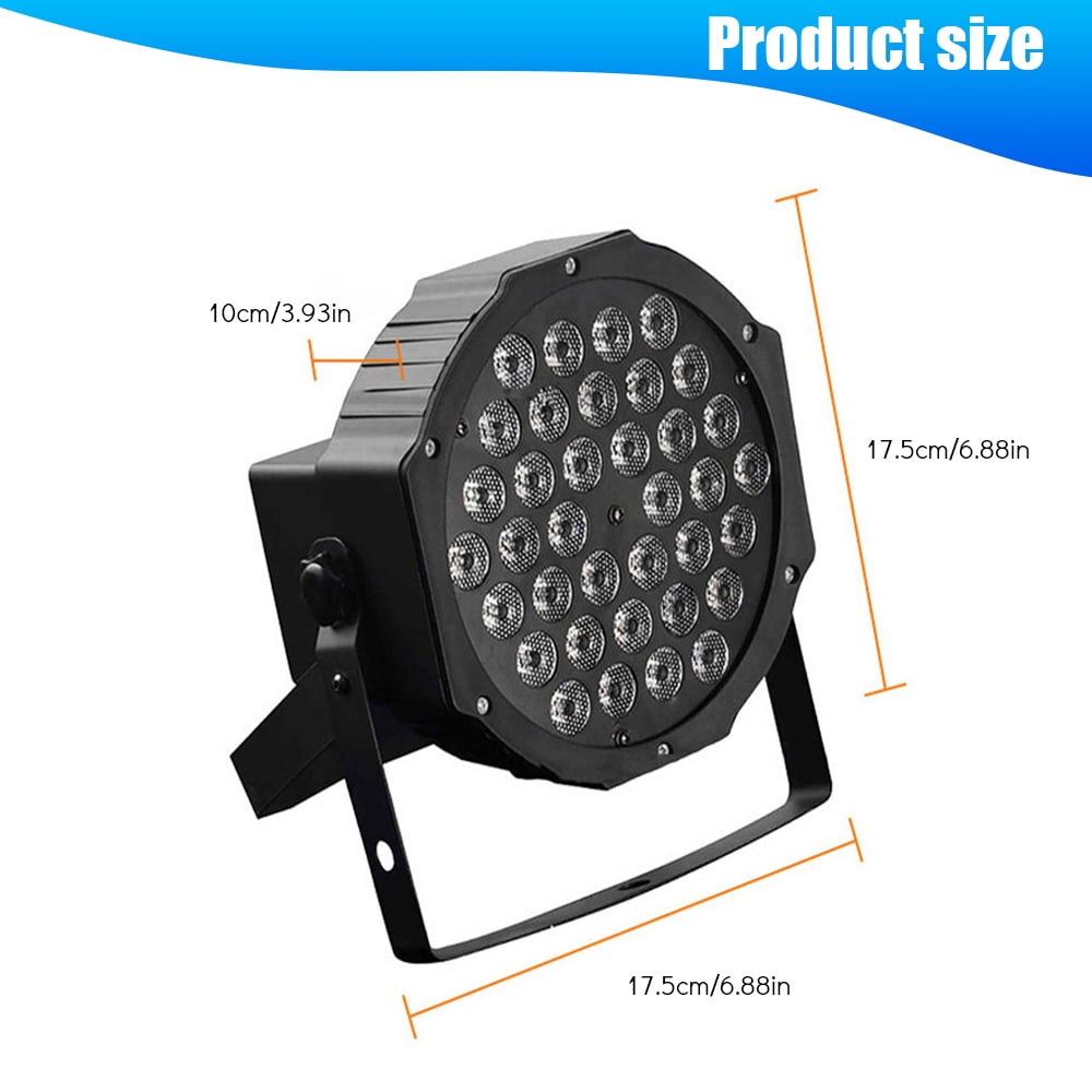 Stage Lights,DFITO 36 LED Light RGB Party Lights Uplights with Sound Activated Remote DMX Control for Disco Dance Wedding Club Christmas Birthday Music Party Stage Lighting