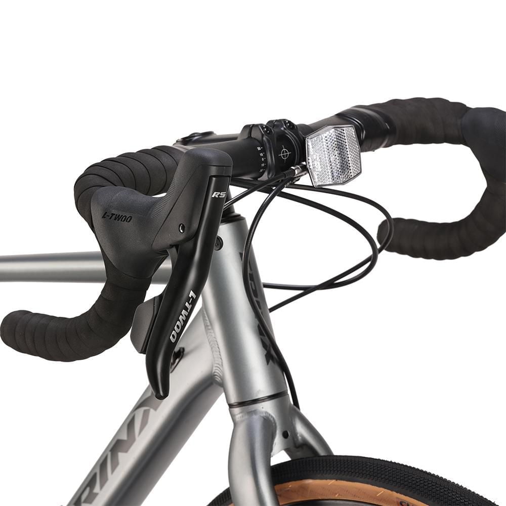 TRINX SKY 700C Road Bike for Men and Women, 18 Speed Hybrid Bike for Adults - Grey, 700C/Adult