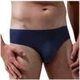 thumbnail image 2 of WAVSUF Summer Mens Quick Drying Comfort Briefs for Men Solid Color Underpants Ventilation Briefs Blue Size L, 2 of 4