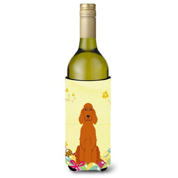 Carolines Treasures BB6064LITERK Easter Eggs Irish Setter Wine Bottle Beverge Insulator Hugger