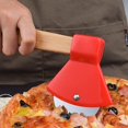 thumbnail image 3 of Stainless Steel 3 Pieces Pizza Roller Funny Creative Non-Stick Coated Pizza Cutter Handle for Pizza, 3 of 5