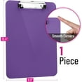 thumbnail image 6 of 1Pack Plastic Clipboard, 12.5” x 9” Clipboard Plastic, Low-Profile Metal Clip with Retractable Hanging Hole，Office supplies, suitable for teachers, students, doctors, 6 of 6