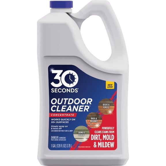 30 Seconds Outdoor Cleaner Concentrate 1 gal. - Case of: 4 — Household & Commercial Use, Effective Formula