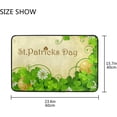 thumbnail image 7 of SKYSONIC St. Patrick's Day Clover Door mat Non Slip Floor Door Rug Soft Floor Mat for Kitchen Garden Bedroom Indoor Outdoor Entrance Home Holiday Decoration 23.6" x15.7", 7 of 7