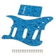 thumbnail image 3 of Guitarra eléctrica PickGuard Professional 11 hoyos Protección Película Placa de rasguño Equipo musical Placa posterior con tornillos de montaje kenally OD011004-00, 3 of 7