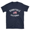 thumbnail image 1 of Sunnyvale California Patriot Men's Cotton T-Shirt, 1 of 1