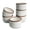Vanilla White, variant on Ceramic Ramekins - 6oz, Set of 6 - Small Oven Safe Baking Dishes/Cups - For Personal Pudding, Creme Brulee, Souffle, Serving Dip, Custard, Ice Cream - Single Mini Bowls - Vanilla White