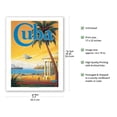 thumbnail image 2 of Visit Cuba - Pan American Airways (PAA) - Havana Bay - Morro Cabana - Vintage Airline Travel Poster by Kerne Erickson - Bamboo Fine Art 290gsm Paper (Unframed) 17x22in, 2 of 4
