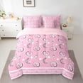 thumbnail image 2 of Homewish Pink Paisley 7pcs Bedding Comforter Set,Retro Bohemain Print Queen Bedding Sets,Rustic Flower Boho Queen Sheet Sets For Adult,Ultra Soft Home Decor Reversible, 2 of 8