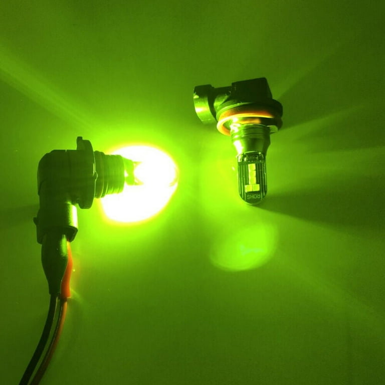 2pcs Super Bright Lime Green LED Bulbs H11 H8 Car Truck Fog Lights Fog Lamp