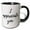 Black/White, variant on 3drose, I Appreciate You. Black Script Lettering on a White Background., 11oz Two-tone Green Mug
