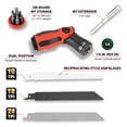 thumbnail image 4 of Performance Tool W729 2-in-1 Multi-Function Hand Saw & Screwdriver With 2 Position Locking Handle, Bits and Saws Included., 4 of 12