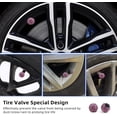 thumbnail image 4 of Yazoeia 4 PCS Car Tire Valve Stem Caps, Handmade Dustproof Crystal Rhinestone Auto Stem Air Cap Cover, Attractive Vehicle Exterior Accessories, Universal for Car Truck Motorcycle Bike CJC912-115991, 4 of 6