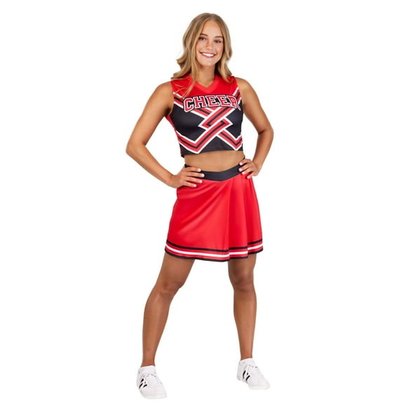 Women's Red Cheerleader Costume