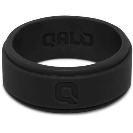 qalo men's step edge silicone ring