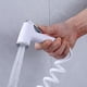 thumbnail image 5 of Pulverizador de agua para bidé de baño de mano, rociador de inodoro, soporte de pared, kit de manguera, accesorios de baño, manguera de plástico Jumpingount HA5354-01B, 5 of 6