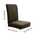 thumbnail image 3 of Xecvkr Chair Cover Solid Color Brushed High Elastic Soft Comfortable Slipcover Waterproof Dirtproof Dining Office Spandex 15.7-19.7in 1pc, 3 of 3