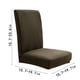 thumbnail image 3 of Funda elástica para silla de comedor | Funda elástica de poliéster cepillado de color liso | Ajuste universal para asientos de 40-50 cm | A prueba de derrames y cómoda | Paquete de 1, 3 of 3