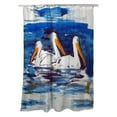 thumbnail image 1 of Betsy Drake SH489 Rideau de Douche 70 x 72 Po Trois Pelicans, 1 of 1