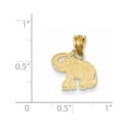 thumbnail image 2 of 14k Yellow Gold Elephant Charm - .9 Grams - Measures 16x8mm Wide, 2 of 2