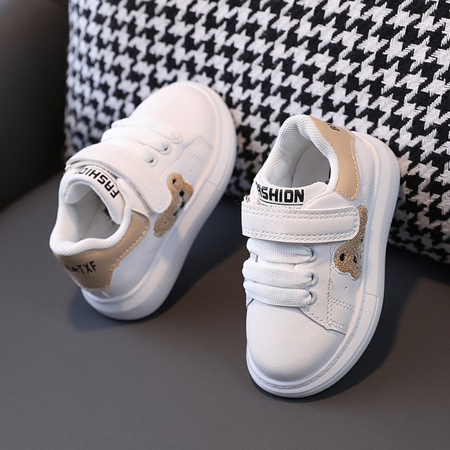Zapatos para niños, zapatos de tabla de otoño para niños, zapatillas de panda para niñas, zapatos blancos, zapatos casuales para niños de 1 a 6 años